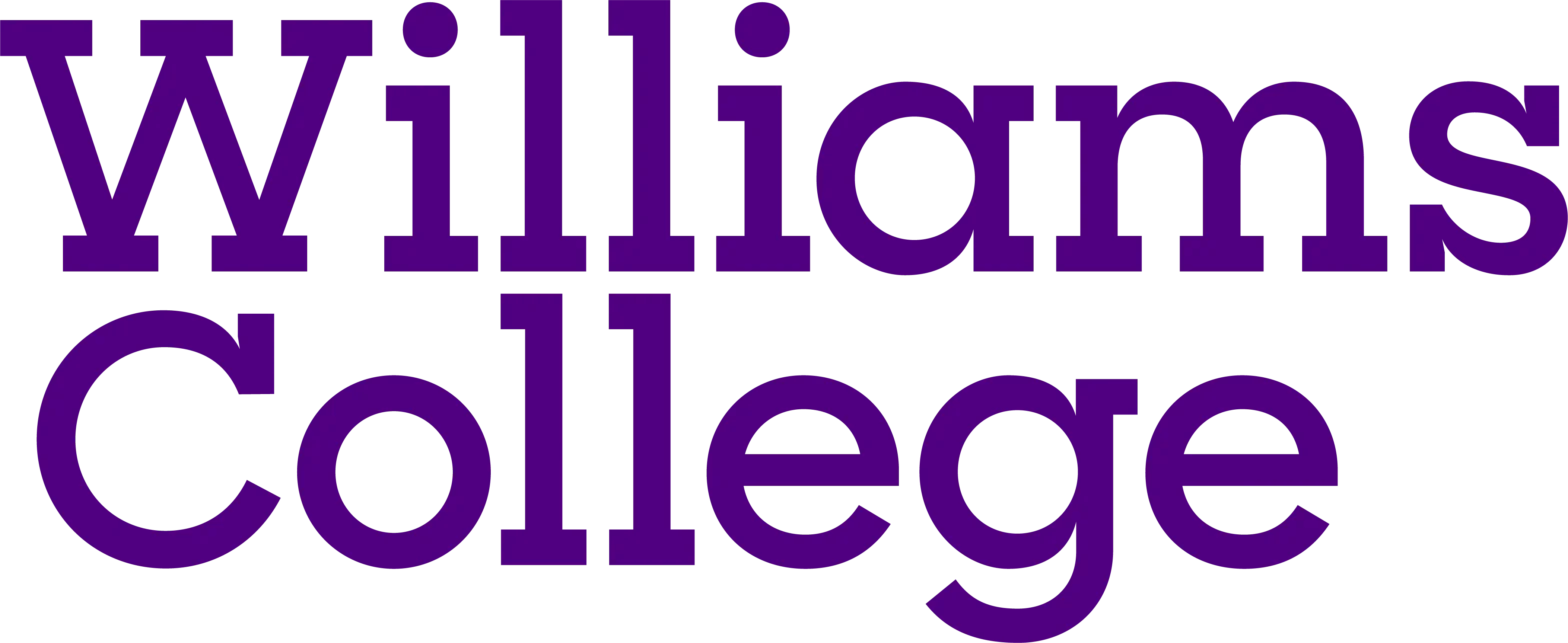 williams college logo purple
